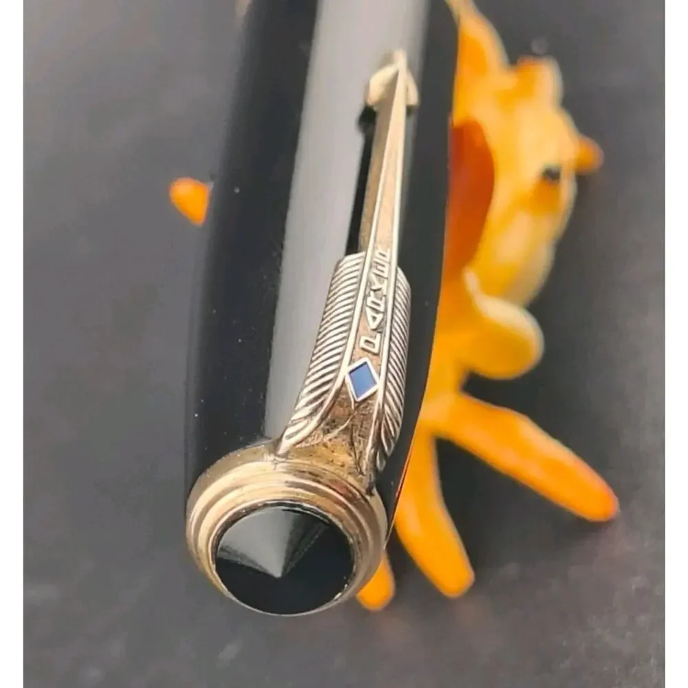 1946 Parker Vacumatic Major Fountain Pen Jet Black - Working